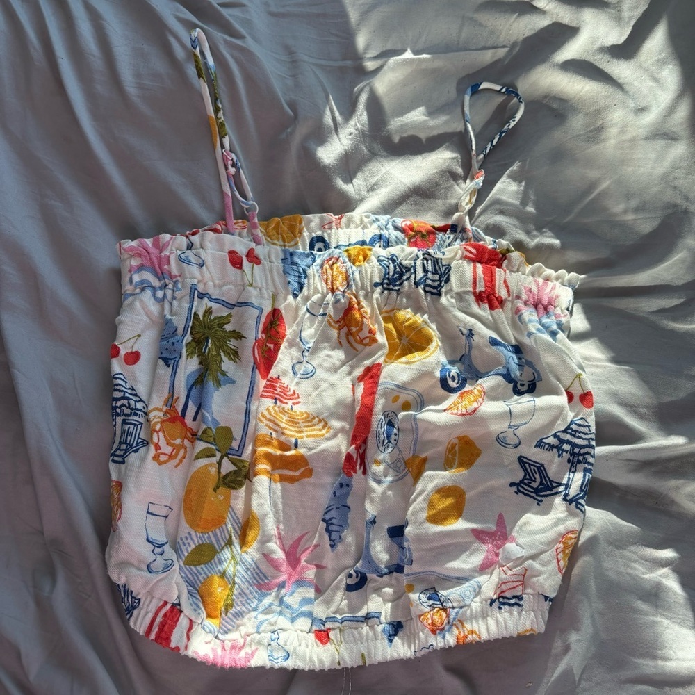 Summer Sticker Print Top